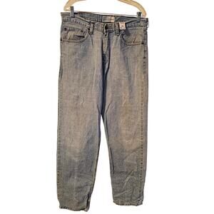 Levi Strauss Signature Relaxed Fit Blue Jeans, Men's Size 34 x 36